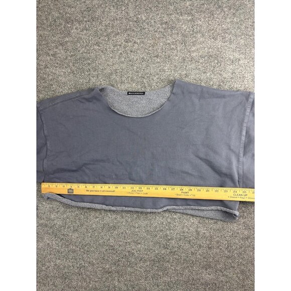 Brandy Melville Sweater Womens OS Cropped Raw Hem Pullover Crewneck Soft - Picture 5 of 7